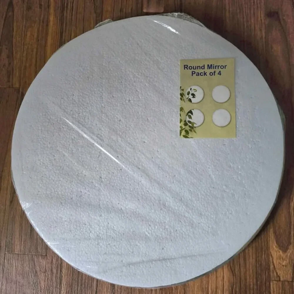 4 New Round Mirrors with Adhesive Strips